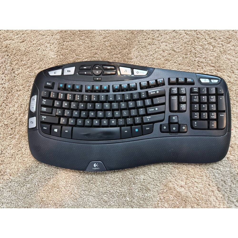 Logitech K350 (Y-RBN90) Wireless Comfort Wave Ergonomic Keyboard W/ No Dongle